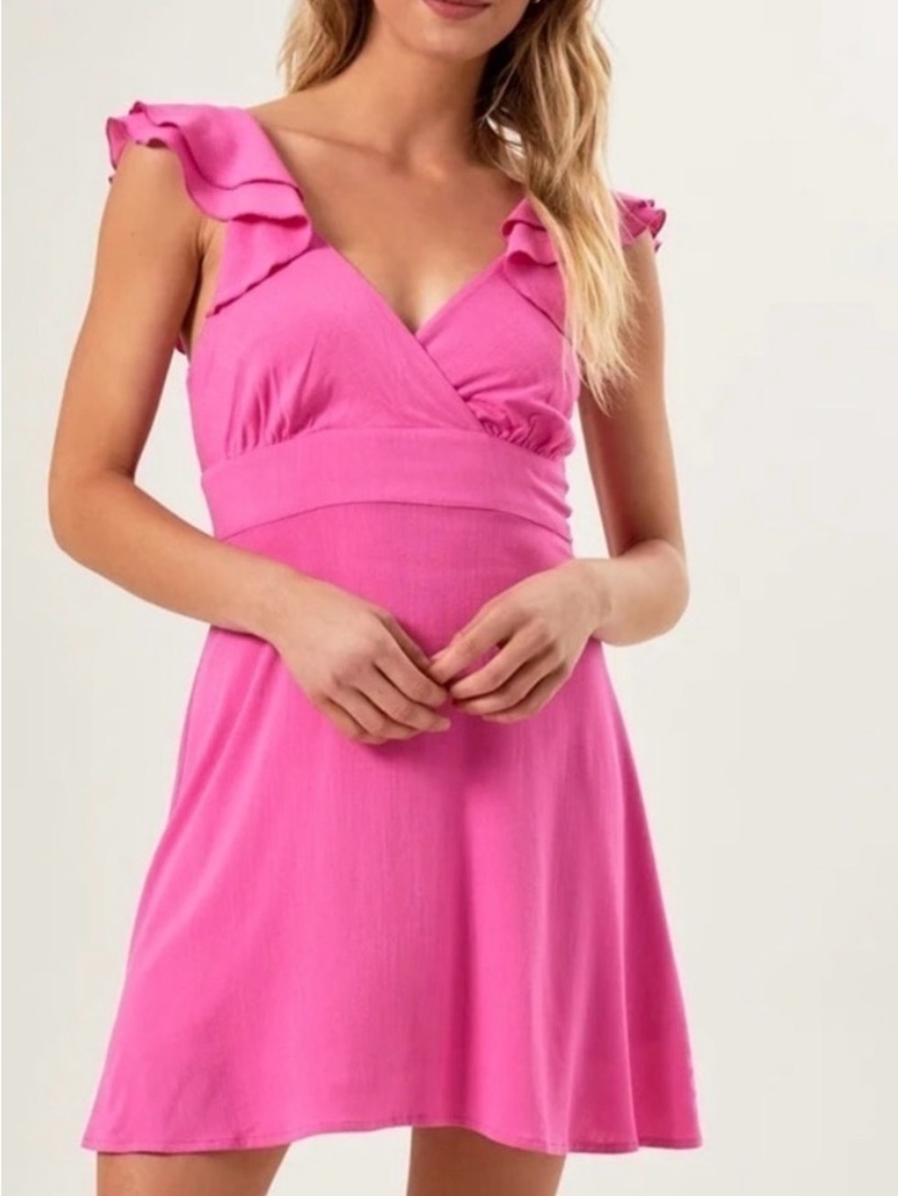 Altar'D State Ruffle Sleeve Dress